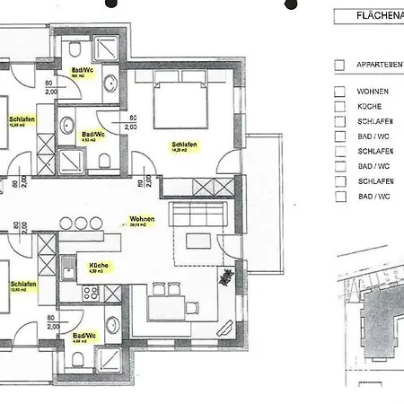 Exklusives Mit 3 Schlafzimmern&3 Bädern Apartment