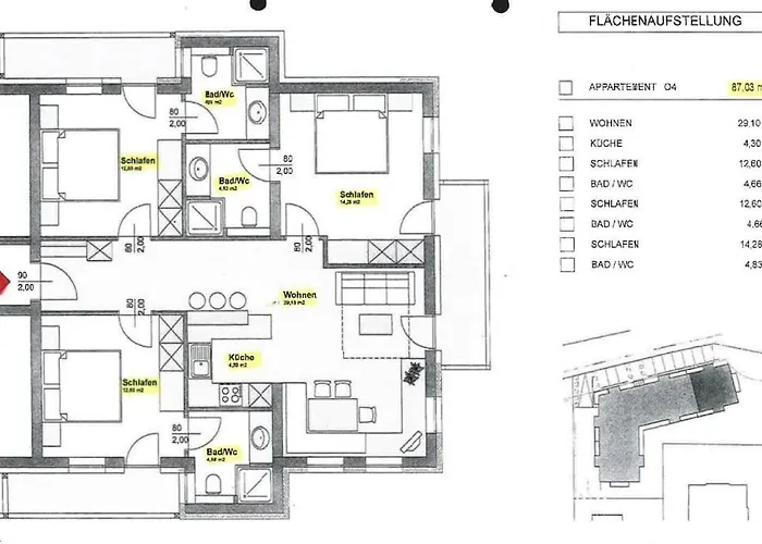 Exklusives Mit 3 Schlafzimmern&3 Bädern Apartment